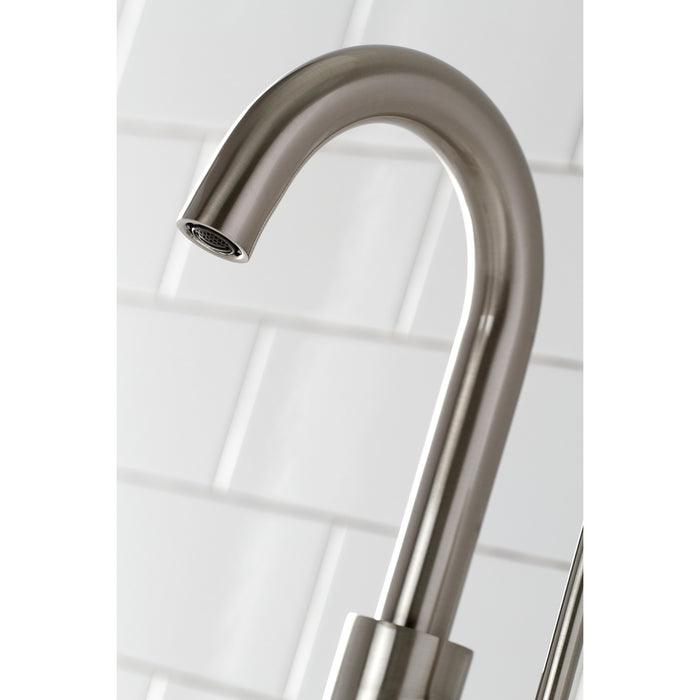 Kingston Sona LS8538DL - Concord One-Handle 1-Hole Deck Mount Bar Faucet, Brushed Nickel