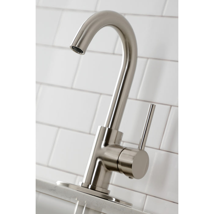Kingston Sona LS8538DL - Concord One-Handle 1-Hole Deck Mount Bar Faucet, Brushed Nickel