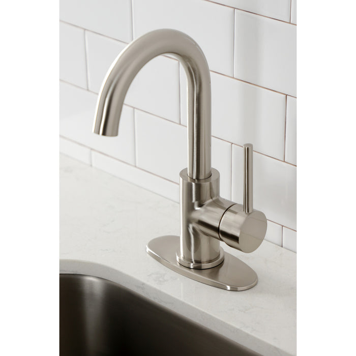 Kingston Sona LS8538DL - Concord One-Handle 1-Hole Deck Mount Bar Faucet, Brushed Nickel