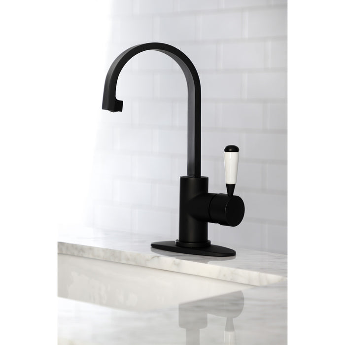 Kingston Sona LS8610DPL - Paris One-Handle 1-Hole Deck Mount Bar Faucet, Matte Black