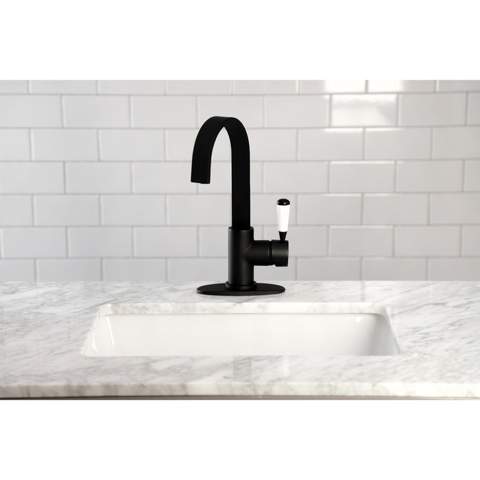Kingston Sona LS8610DPL - Paris One-Handle 1-Hole Deck Mount Bar Faucet, Matte Black