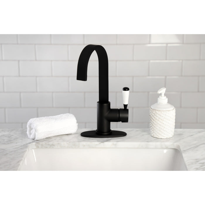 Kingston Sona LS8610DPL - Paris One-Handle 1-Hole Deck Mount Bar Faucet, Matte Black