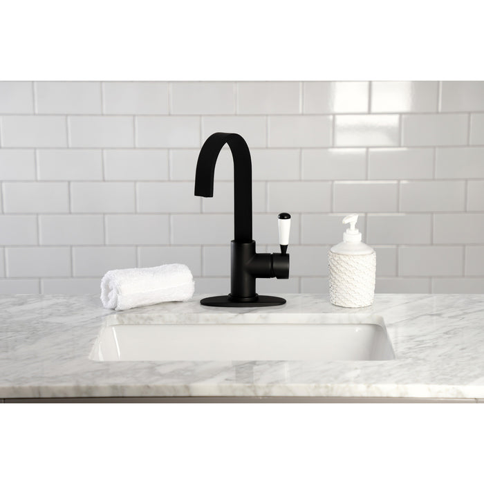 Kingston Sona LS8610DPL - Paris One-Handle 1-Hole Deck Mount Bar Faucet, Matte Black