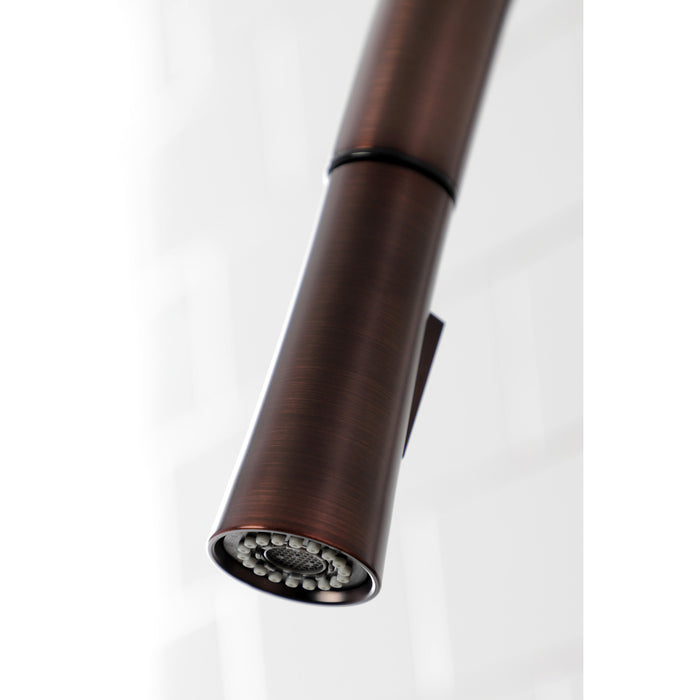 Kingston Sona LS8685CTL - Continental Single-Handle Pull-Down Kitchen Faucet, Oil Rubbed Bronze
