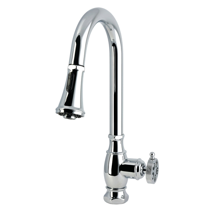 Kingston Wendell LS8691RKZ Single-Handle Pull-Down Kitchen Faucet, Polished Chrome