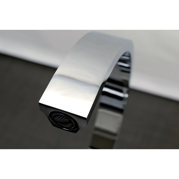 Kingston Sona LS8711CTLSP - Continental Single-Handle 2-Hole Deck Mount Kitchen Faucet with Side Sprayer, Polished Chrome