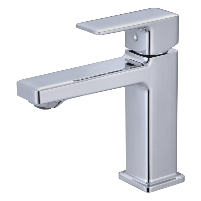 Kingston Tempo LSC4401CEL One-Handle 1-Hole Bathroom Faucet with Push Pop-Up Drain, Polished Chrome
