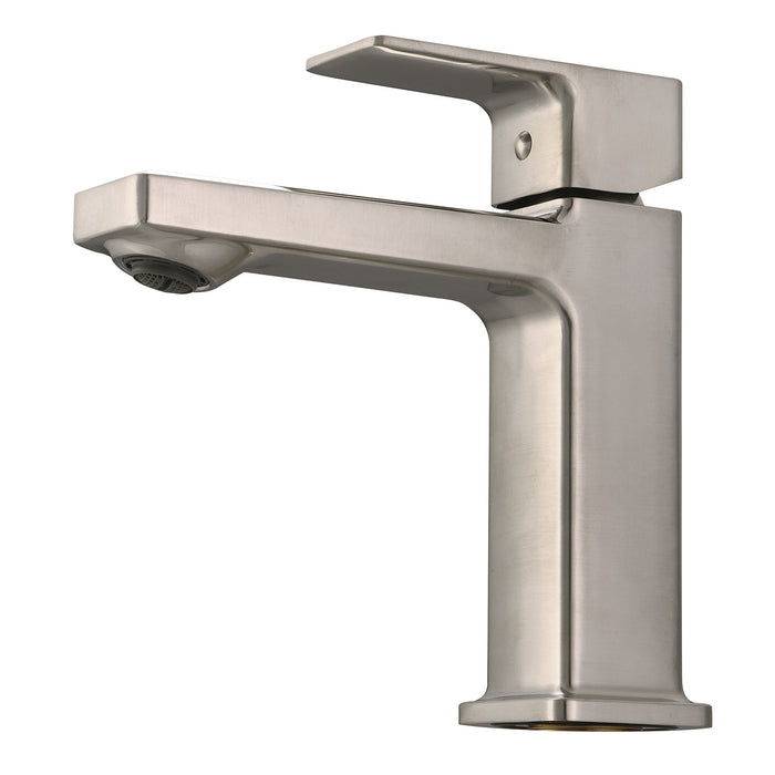 Kingston Tempo LSC4408CEL One-Handle 1-Hole Bathroom Faucet with Push Pop-Up Drain, Brushed Nickel