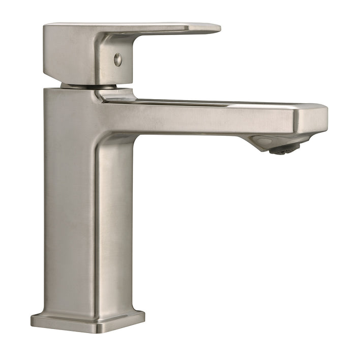 Kingston Tempo LSC4408CEL One-Handle 1-Hole Bathroom Faucet with Push Pop-Up Drain, Brushed Nickel