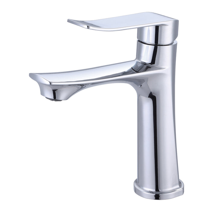 Kingston Lilt LSC4501CLL One-Handle 1-Hole Bathroom Faucet with Push Pop-Up Drain, Polished Chrome