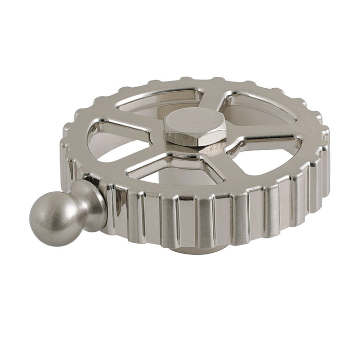 Fuller LSH6008CG Metal Wheel Handle, Brushed Nickel