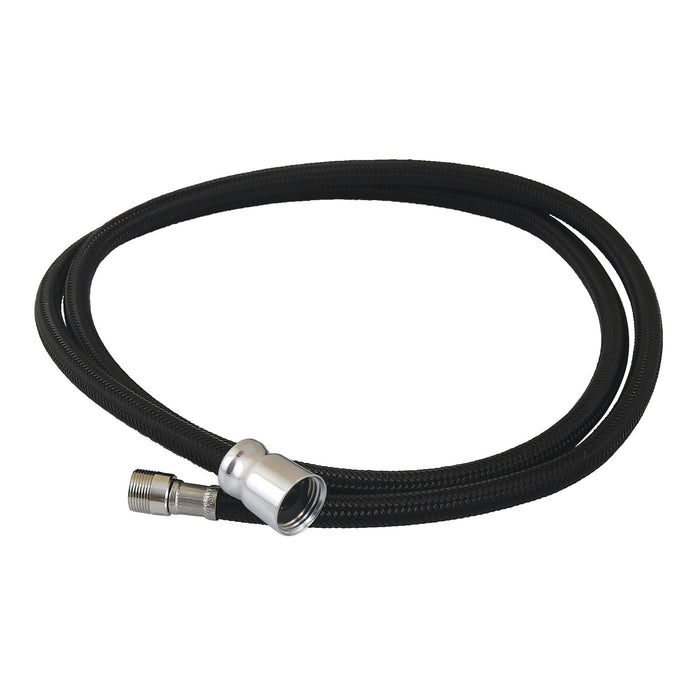Kingston LSSPRHOSE591C 59-Inch Black Nylon Kitchen Spray Hose, Polished Chrome