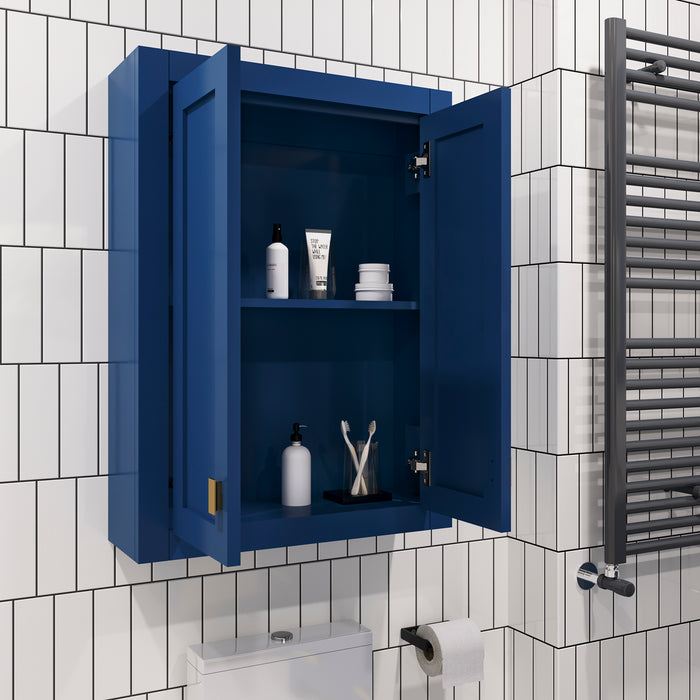 Kingston Madison MADISON-TT-MB - 24 in. x 8 in. Wall Cabinet Bathroom Storage, Monarch Blue