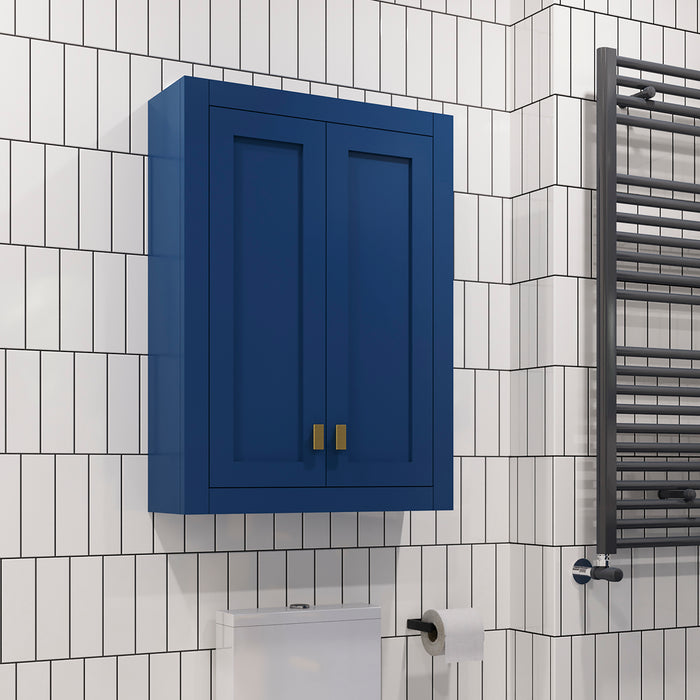 Kingston Madison MADISON-TT-MB - 24 in. x 8 in. Wall Cabinet Bathroom Storage, Monarch Blue