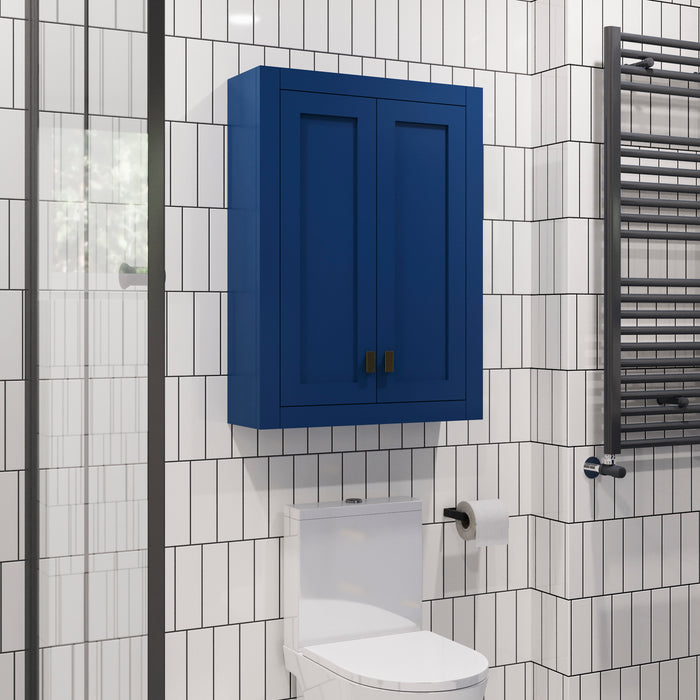 Kingston Madison MADISON-TT-MB - 24 in. x 8 in. Wall Cabinet Bathroom Storage, Monarch Blue