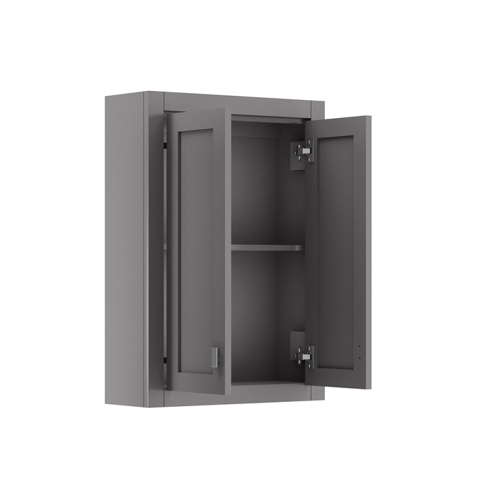 Kingston Madison MADISON-TT-G - 24 in. x 8 in. Toilet Topper Bathroom Storage, Cashmere Grey