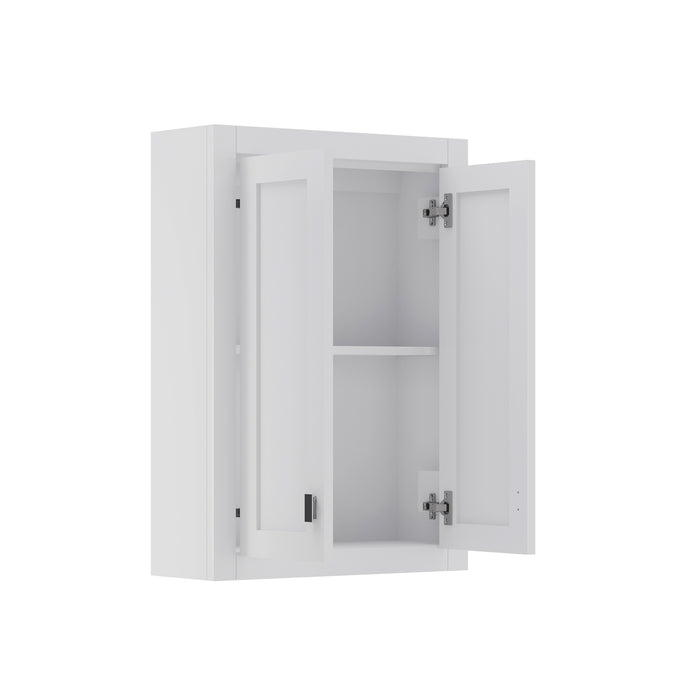 Kingston Madison MADISON-TT-W - 24 in. x 8 in. Toilet Topper Bathroom Storage, Pure White