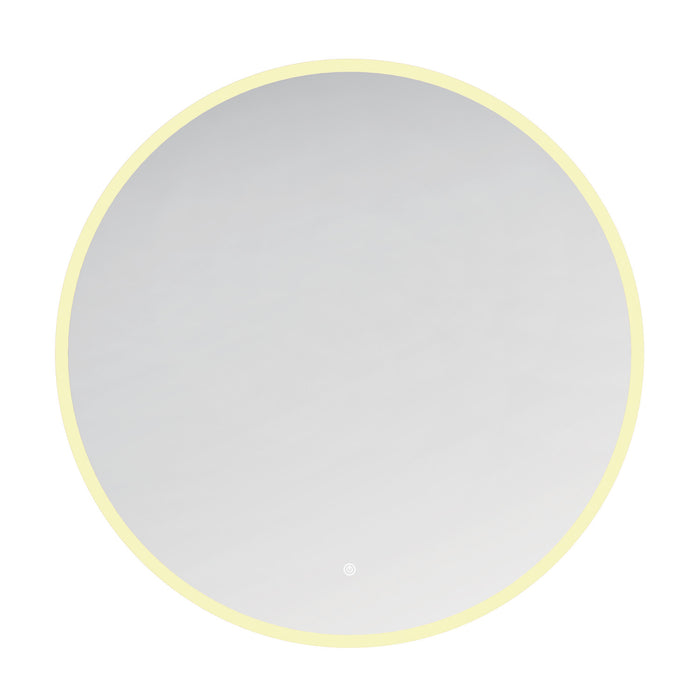 Kingston Aurora MR1043636 36-Inch Round LED Bathroom Mirror, Front and Back Light, Anti-Fog, Dimmable Touch Sensor Lighted Mirror, Silver