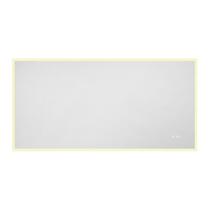 Kingston Aurora MR2016030 30-Inch x 60-Inch LED Bathroom Mirror, Front and Back Light, Anti-Fog, Dimmable Touch Sensor Lighted Mirror, Silver
