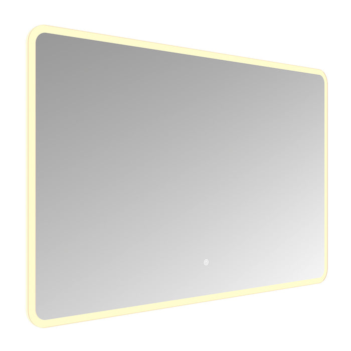 Kingston Aurora MR2024830 30-Inch x 48-Inch LED Bathroom Mirror, Front and Back Light, Anti-Fog, Dimmable Touch Sensor Lighted Mirror, Silver