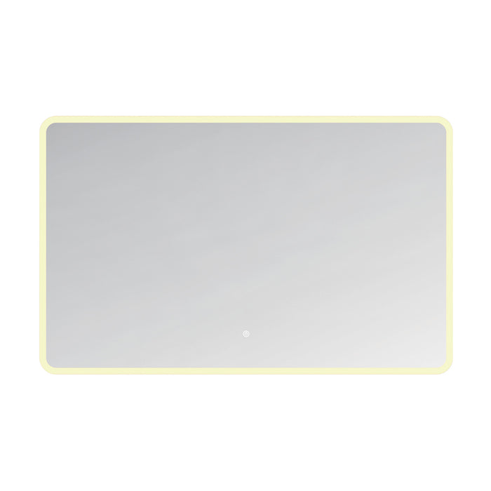 Kingston Aurora MR2024830 30-Inch x 48-Inch LED Bathroom Mirror, Front and Back Light, Anti-Fog, Dimmable Touch Sensor Lighted Mirror, Silver