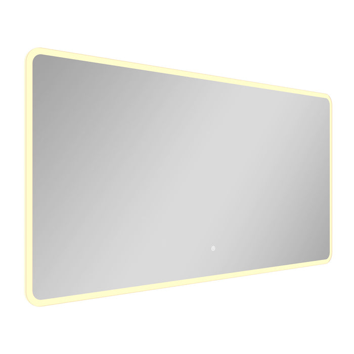 Kingston Aurora MR2026030 30-Inch x 60-Inch LED Bathroom Mirror, Front and Back Light, Anti-Fog, Dimmable Touch Sensor Lighted Mirror, Silver