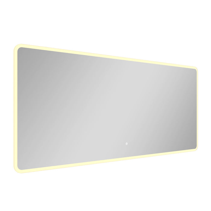Kingston Aurora MR2027230 30-Inch x 72-Inch LED Bathroom Mirror, Front and Back Light, Anti-Fog, Dimmable Touch Sensor Lighted Mirror, Silver