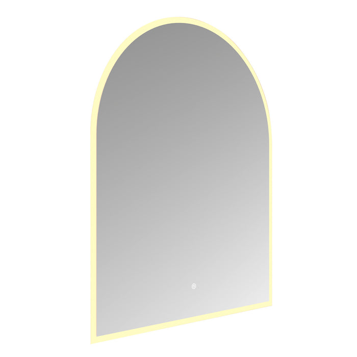 Kingston Sona MR4013240 - Aurora 30-Inch x 60-Inch Arched LED Bathroom Mirror, Front and Back Light, Anti-Fog, Dimmable Touch Sensor Lighted Mirror, Silver