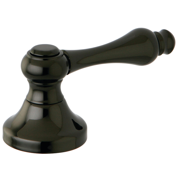 Kingston NBH3630AL Metal Lever Handle, Diverter for Tub Filler, Black Stainless Steel
