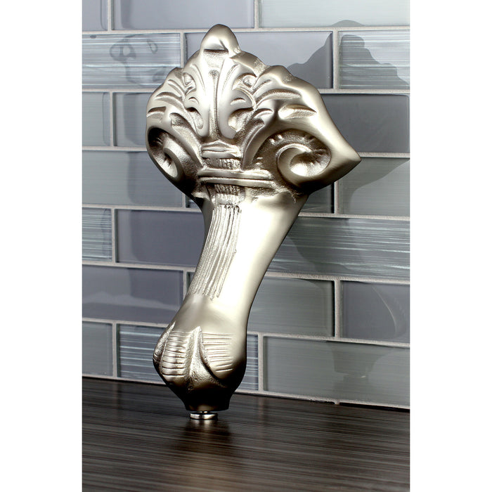 Kingston Heirloom NHVCTZB8 - Aqua Eden 4-Piece (Set) Eagle Claw Cast Iron Tub Feet, Brushed Nickel