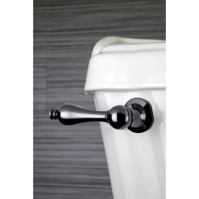 Kingston Heirloom NKTAL - Water Onyx Front Mount Toilet Tank Lever, Black Stainless Steel