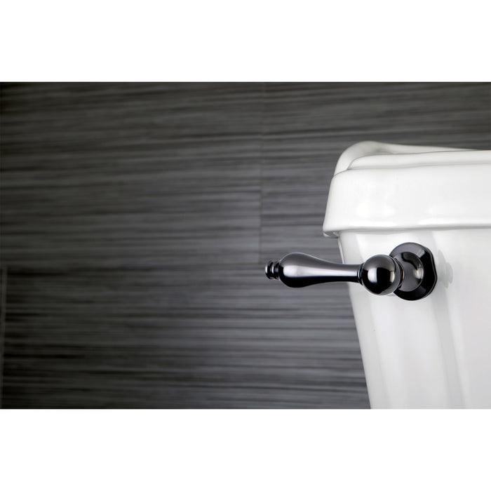 Kingston Heirloom NKTAL - Water Onyx Front Mount Toilet Tank Lever, Black Stainless Steel