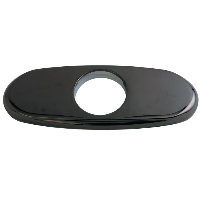Kingston NSCP8420 1-11/16" I.D. Brass Faucet Deck Plate, Black Stainless Steel