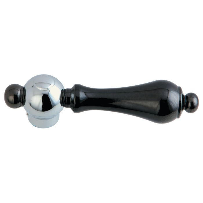 Kingston Water Onyx NSH3967AL Metal Lever Handle, Black Stainless Steel/Polished Chrome