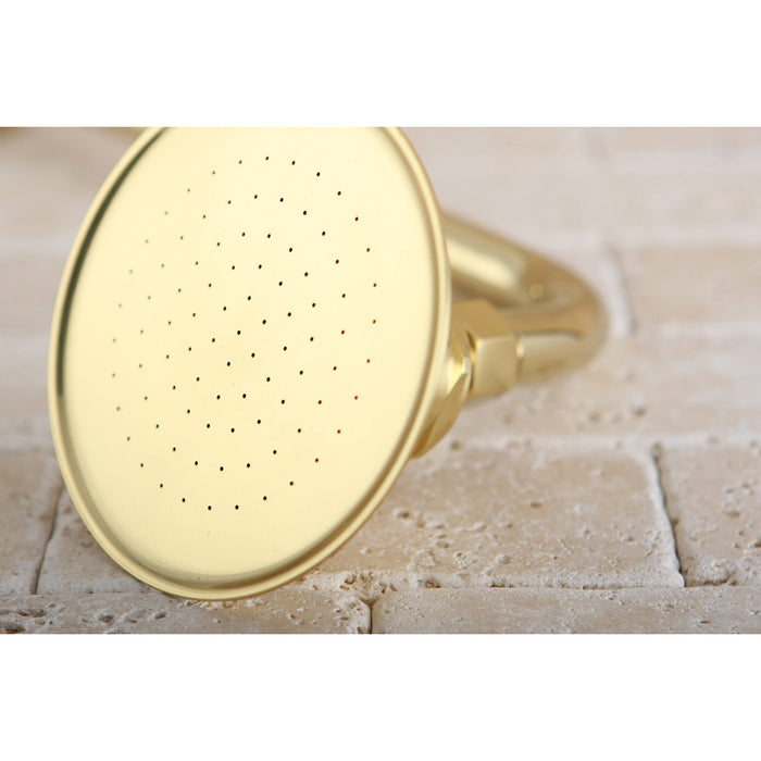 Kingston Heirloom P10PB - Victorian 4-3/4-Inch Round Raindrop Brass Shower Head, Polished Brass