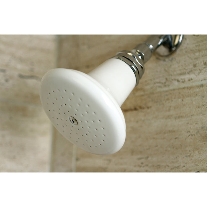 Kingston Heirloom P50C - Victorian 5-1/8-Inch Round Raindrop Ceramic Shower Head, Polished Chrome