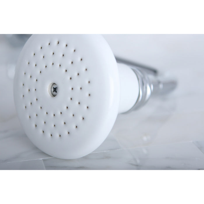 Kingston Heirloom P50C - Victorian 5-1/8-Inch Round Raindrop Ceramic Shower Head, Polished Chrome
