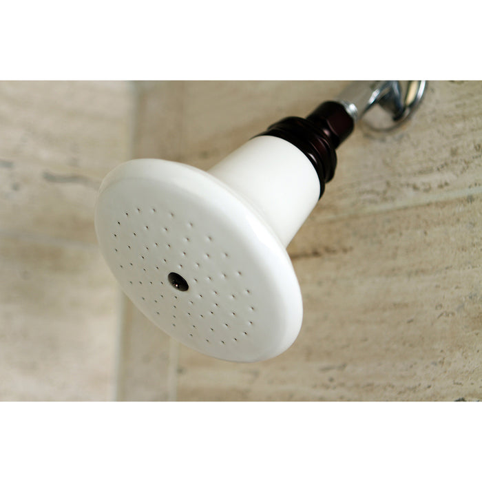 Kingston Heirloom P50ORB - Victorian 5-1/8-Inch Round Raindrop Ceramic Shower Head, Oil Rubbed Bronze