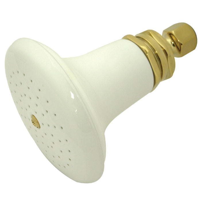 Kingston Heirloom P50PB - Victorian 5-1/8-Inch Round Raindrop Ceramic Shower Head, Polished Brass