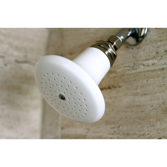 Kingston Heirloom P50SN - Victorian 5-1/8-Inch Round Raindrop Ceramic Shower Head, Brushed Nickel