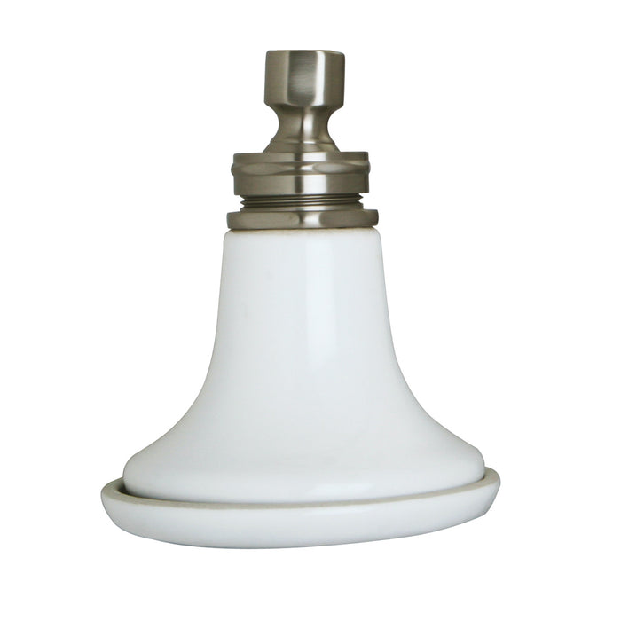 Kingston Heirloom P50SN - Victorian 5-1/8-Inch Round Raindrop Ceramic Shower Head, Brushed Nickel
