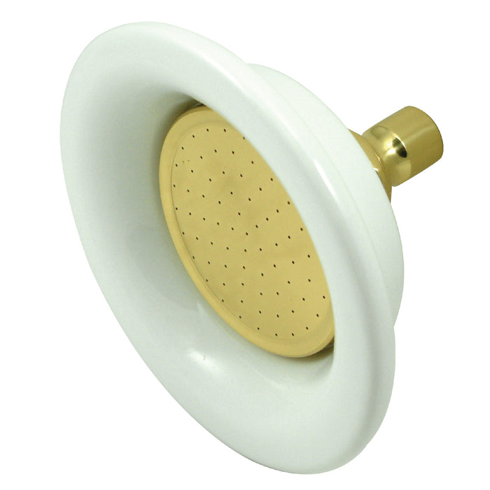 Kingston Heirloom P60PB - Victorian 6-5/16-Inch Round Raindrop Ceramic Shower Head, Polished Brass