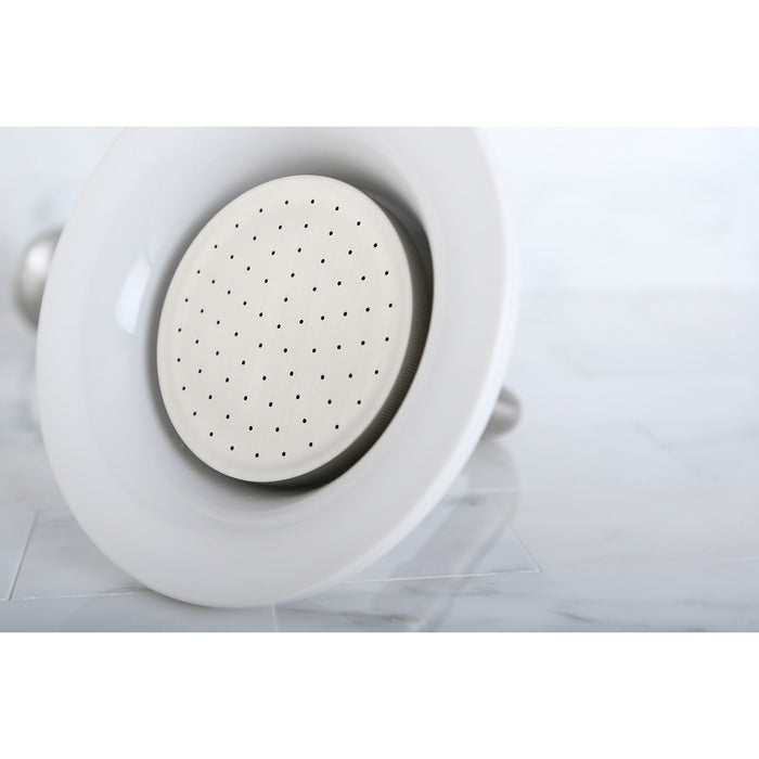 Kingston Heirloom P60SN - Victorian 6-5/16-Inch Round Raindrop Ceramic Shower Head, Brushed Nickel