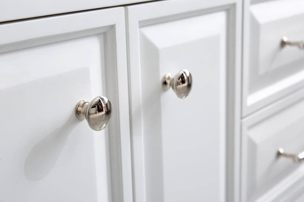 Kingston Palace PA60QZ05PW - 60 in. x 22 in. Bathroom Vanity Quartz Top and White Basin, Pure White