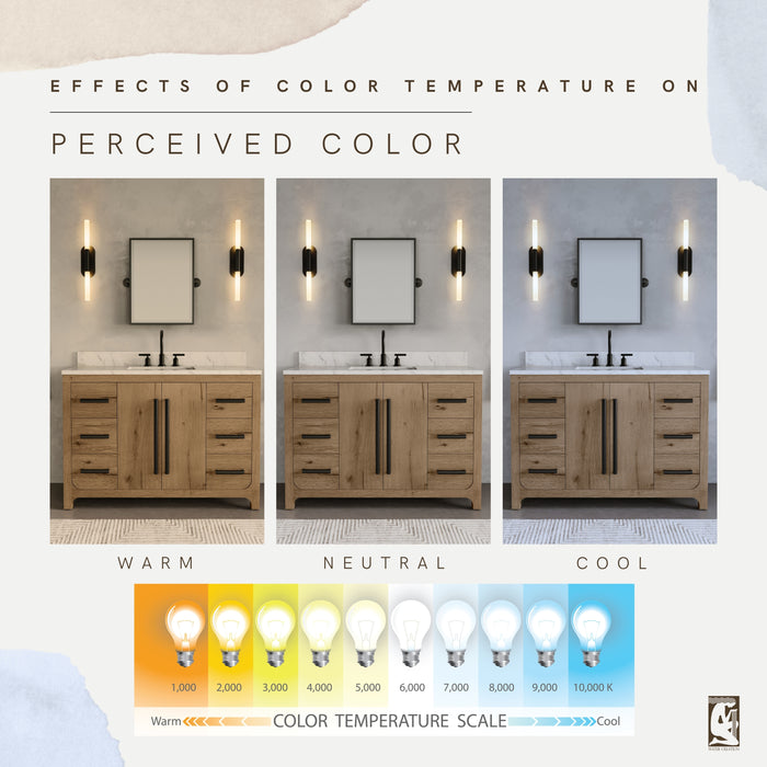Kingston Perris PE48EM07WO - 48 in. x 22 in. Bathroom Vanity Single Sink with Carrara White Engineered Stone Top, Weathered Oak