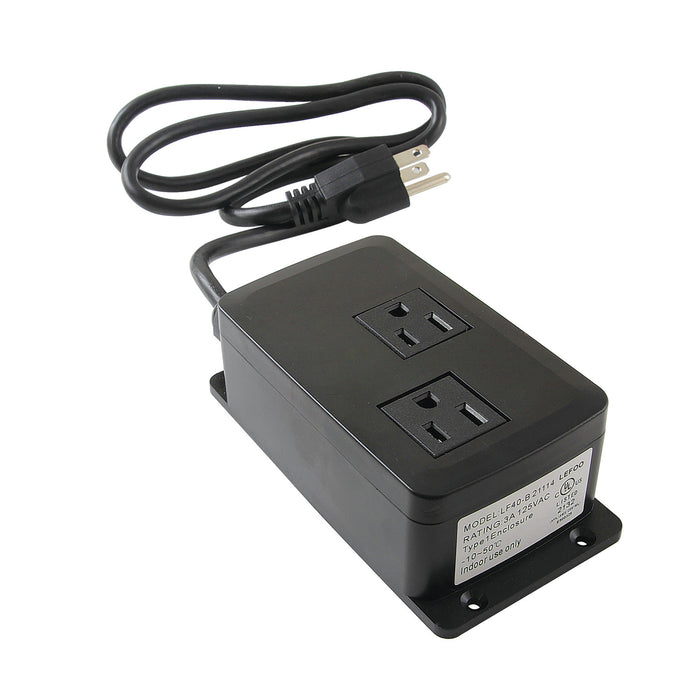 Kingston Trimscape PMD402 Dual Outlet Disposal Power Module, Black