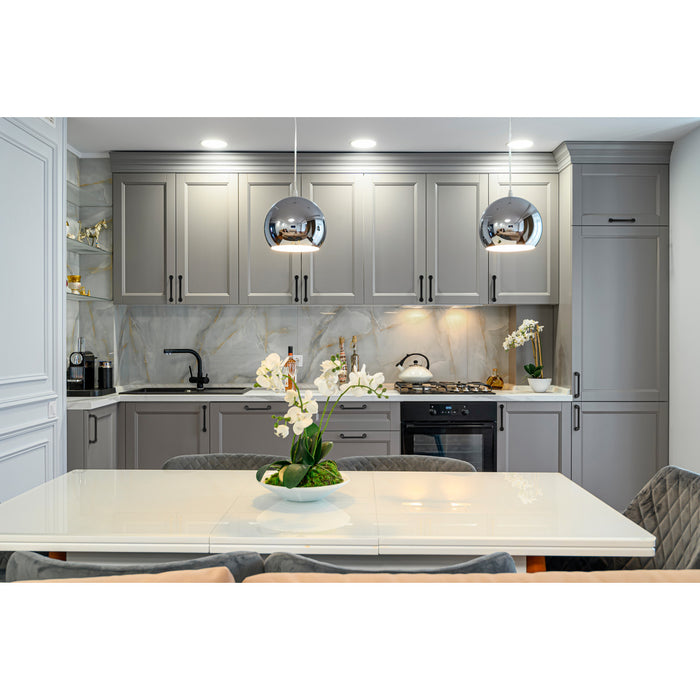 Kingston Sona RBP22091MB - Industrialist Cabinet Pipe Pull for Kitchen, Matte Black