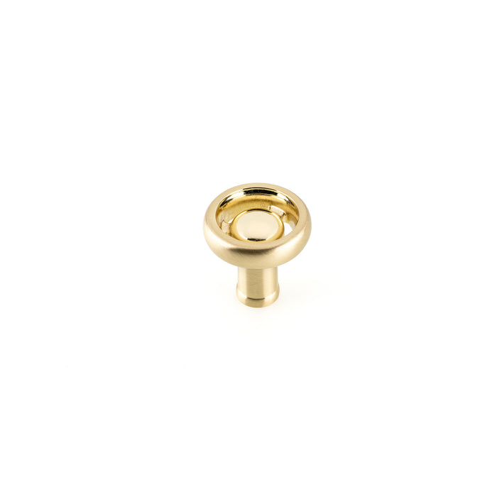 Kingston Sona RBP22093BB - Industrialist Cabinet Knob for Kitchen, Brushed Brass