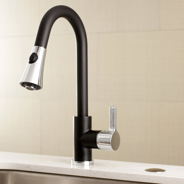 Kingston Studio SC1000 2-Inch Diameter Faucet Hole Cover, Black Stainless Steel