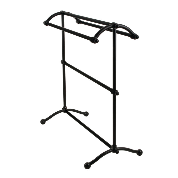 Kingston Heirloom SCC2290 - Edenscape 30-Inch Freestanding Pedestal 4-Tier Towel Rack, Matte Black